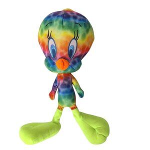 Looney Tunes Tweety Tie Dye Plush Toy Warner Bros 14 Inch